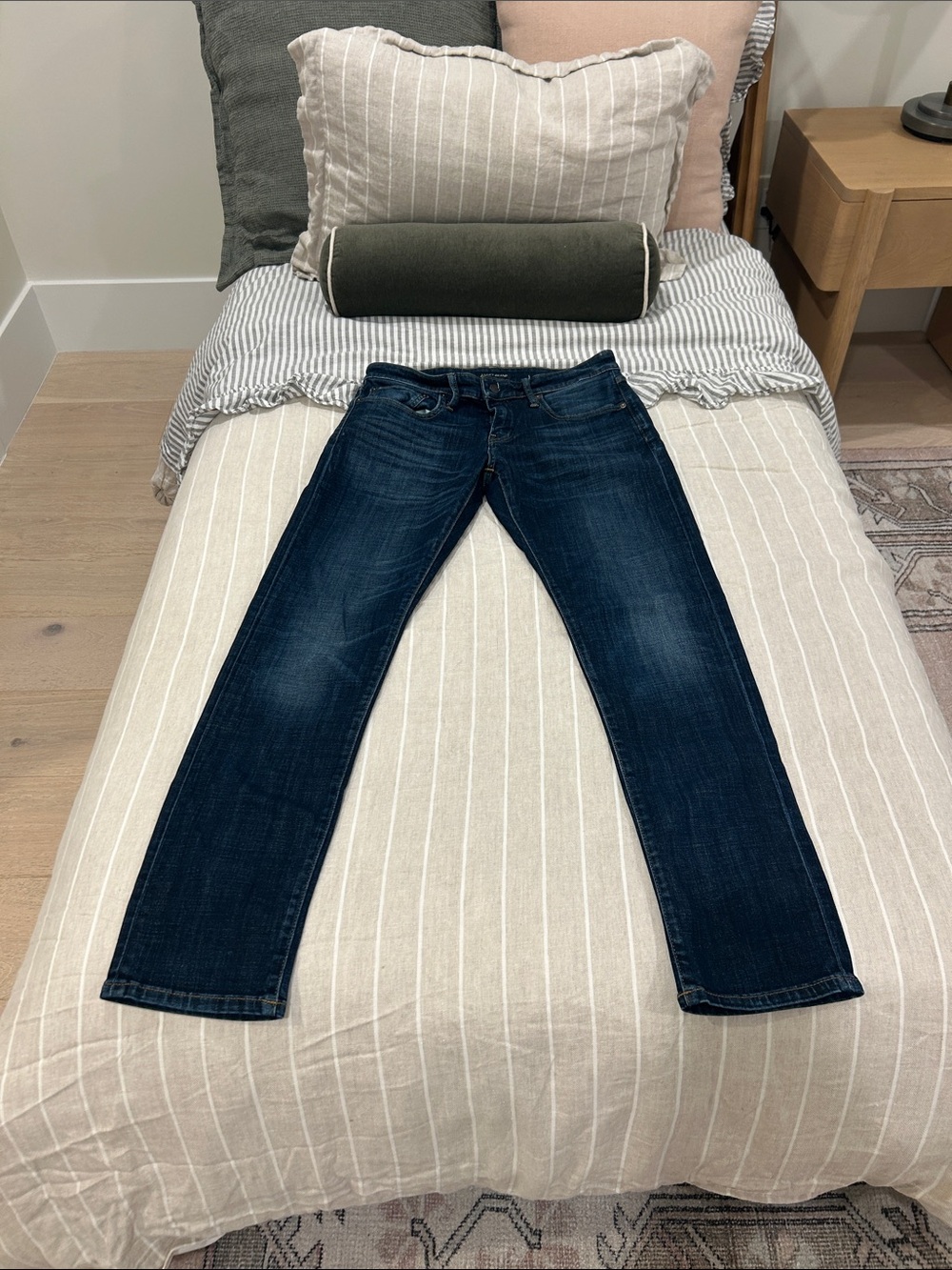 Lucky Brand Men's Slim Straight Jeans in Dark Blue Wash